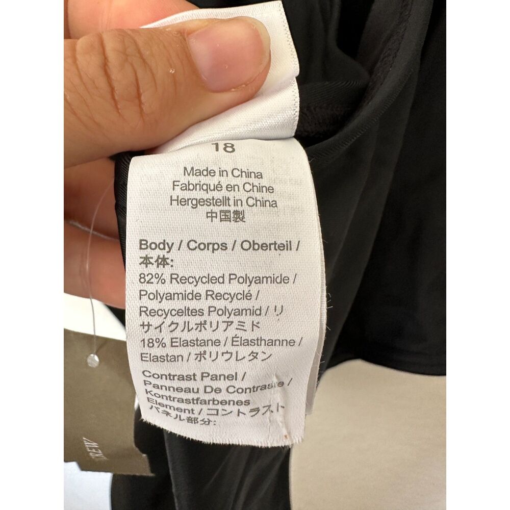 J. Crew NWT Black Womens Size 18 One Piece Swimsuit - Picture 8 of 9